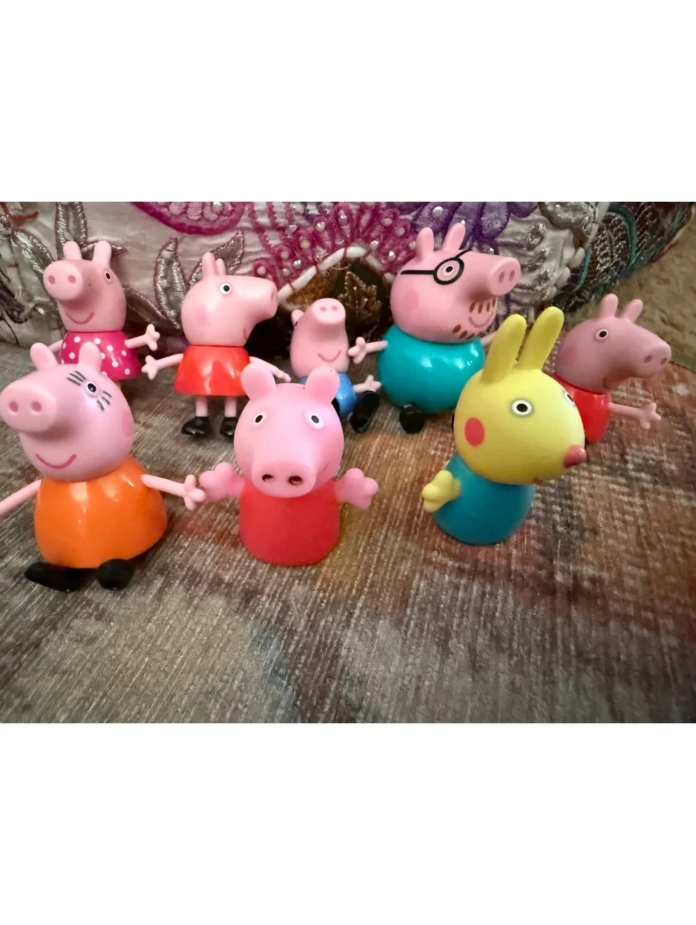 Peppa pig collectible figurines lot of 8 bundle cheap sale